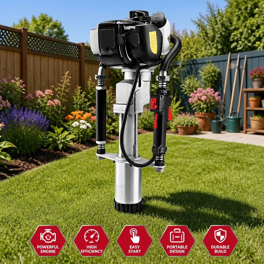 4-Stroke 38CC Petrol Post Driver with High Impact Force