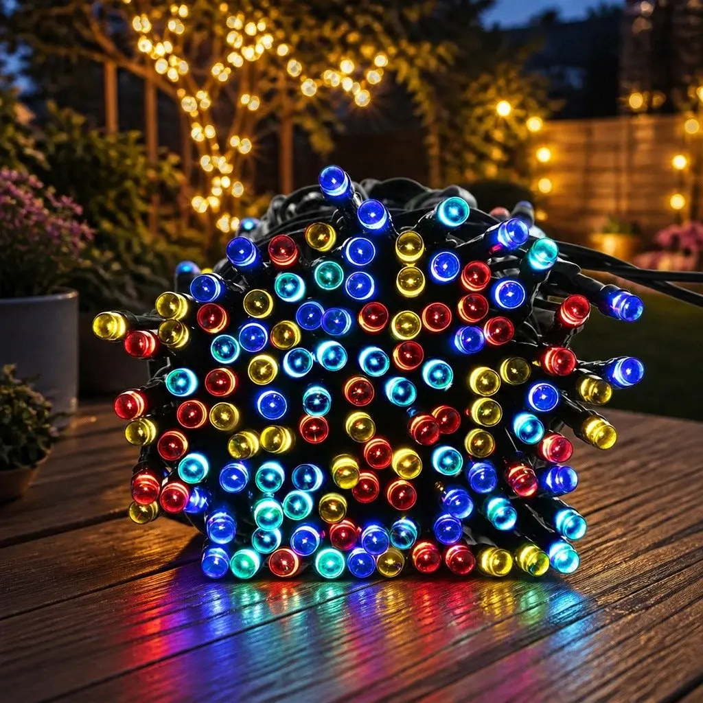 30M Solar-Powered 300LED String Lights