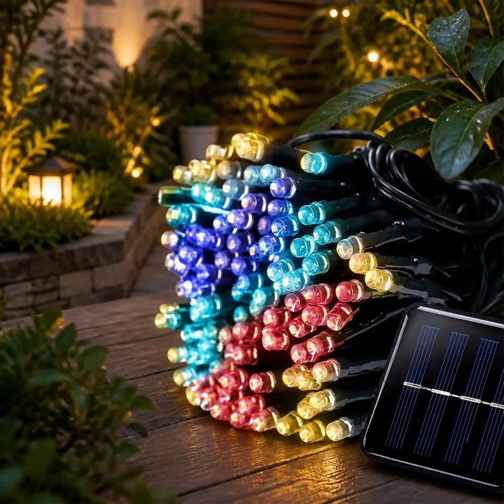 30M Solar-Powered 300LED String Lights