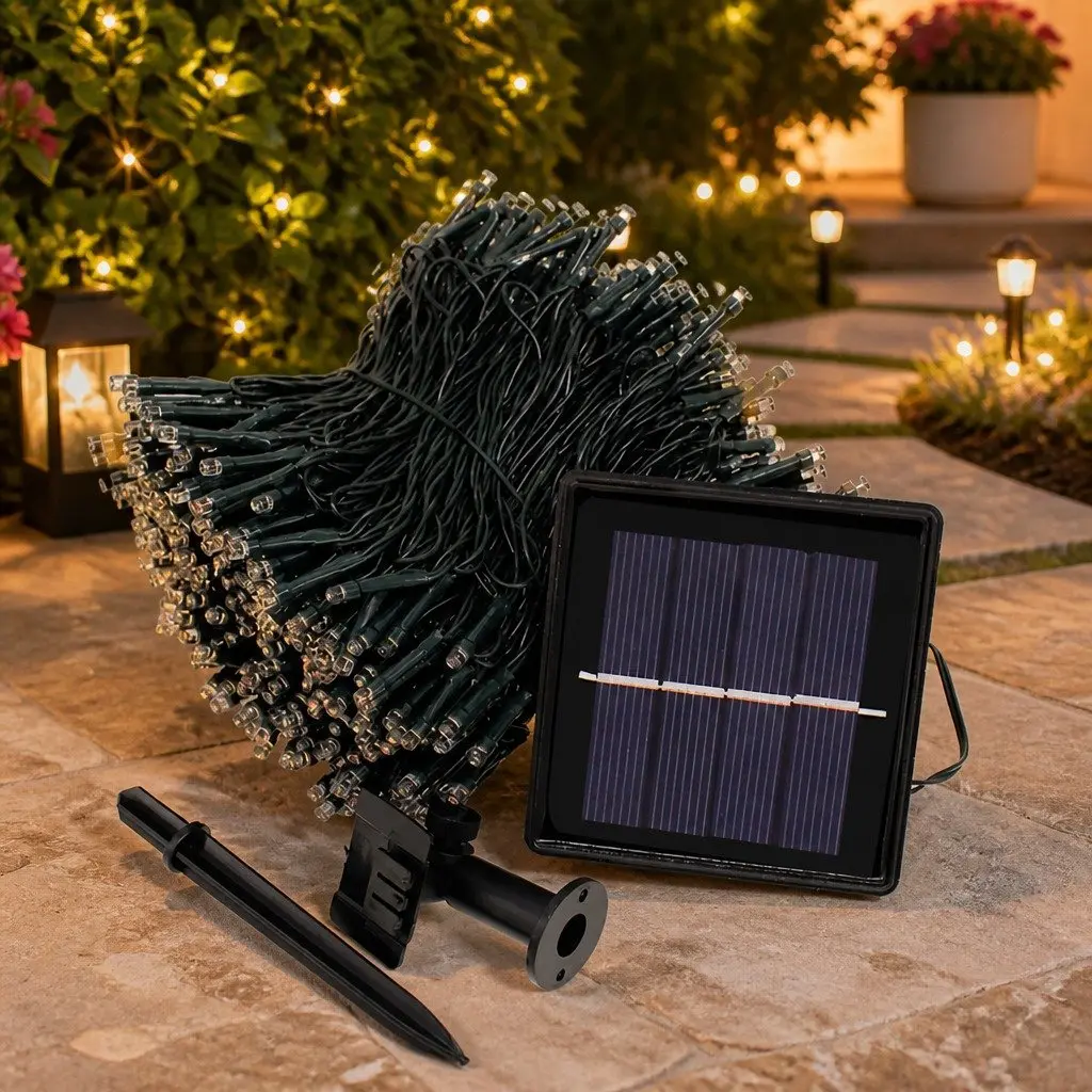 30M Solar-Powered 300LED String Lights