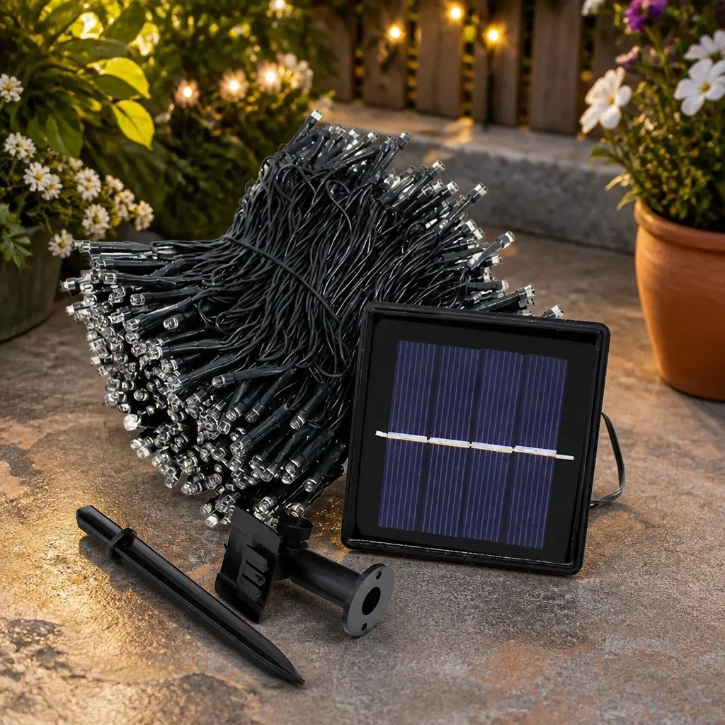 52M 500LED Solar-Powered String Lights