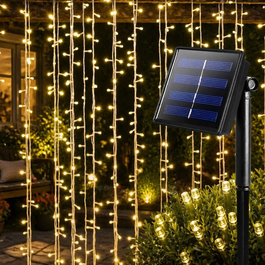 52M 500LED Solar-Powered String Lights