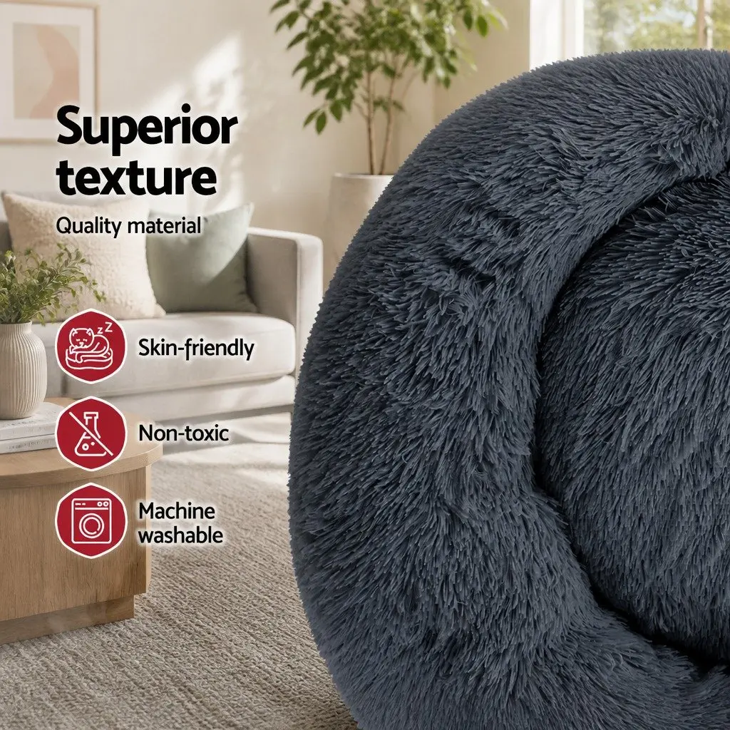 Large Pet Bed 90cm in Dark Grey