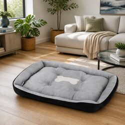 Specifications of Large Cotton Pet Bed in Black and Grey