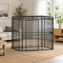 Large Walk-in Aviary Cage Dimensions 219cm x 158.5cm x 203cm Black