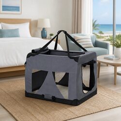 Pet Carrier Specifications: 60x42cm, Grey, Oxford Cloth