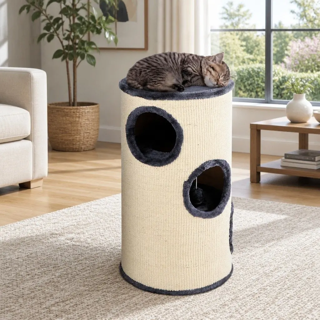 Cat Tree 70cm with Toys and Multiple Levels