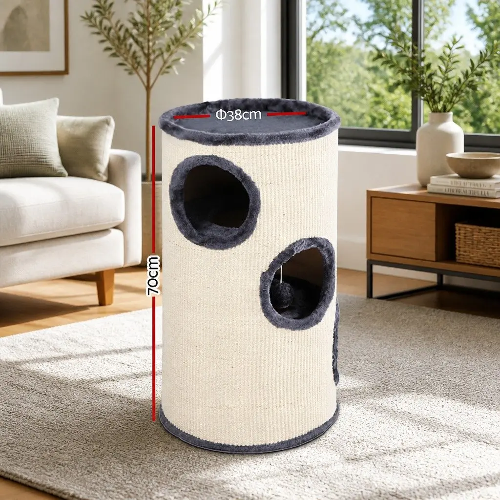 Cat Tree 70cm with Toys and Multiple Levels