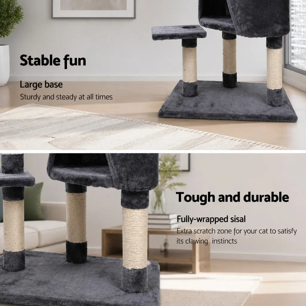 Cat Tree for Cats 120cm Multi-Level Scratching Post Tower Condo House Bed Perch Climb