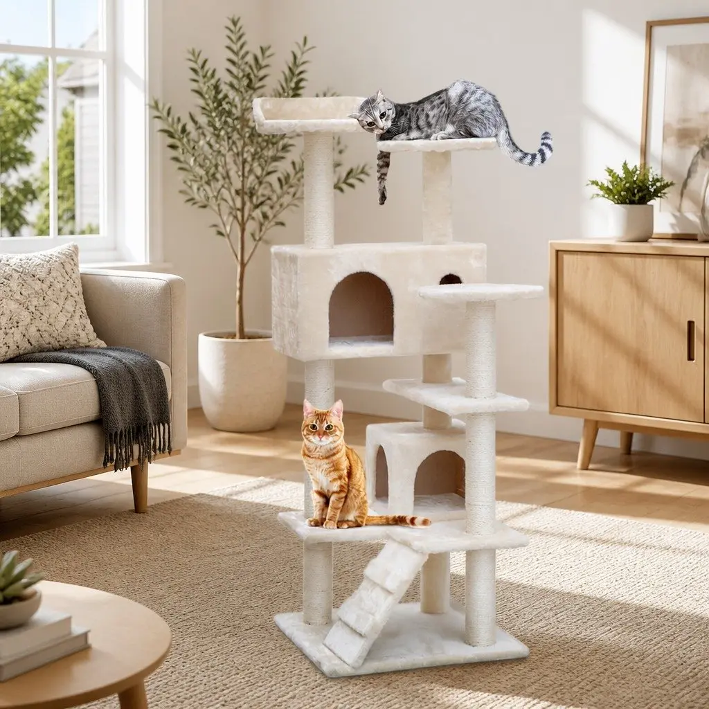 134cm Cat Tree with Multiple Levels