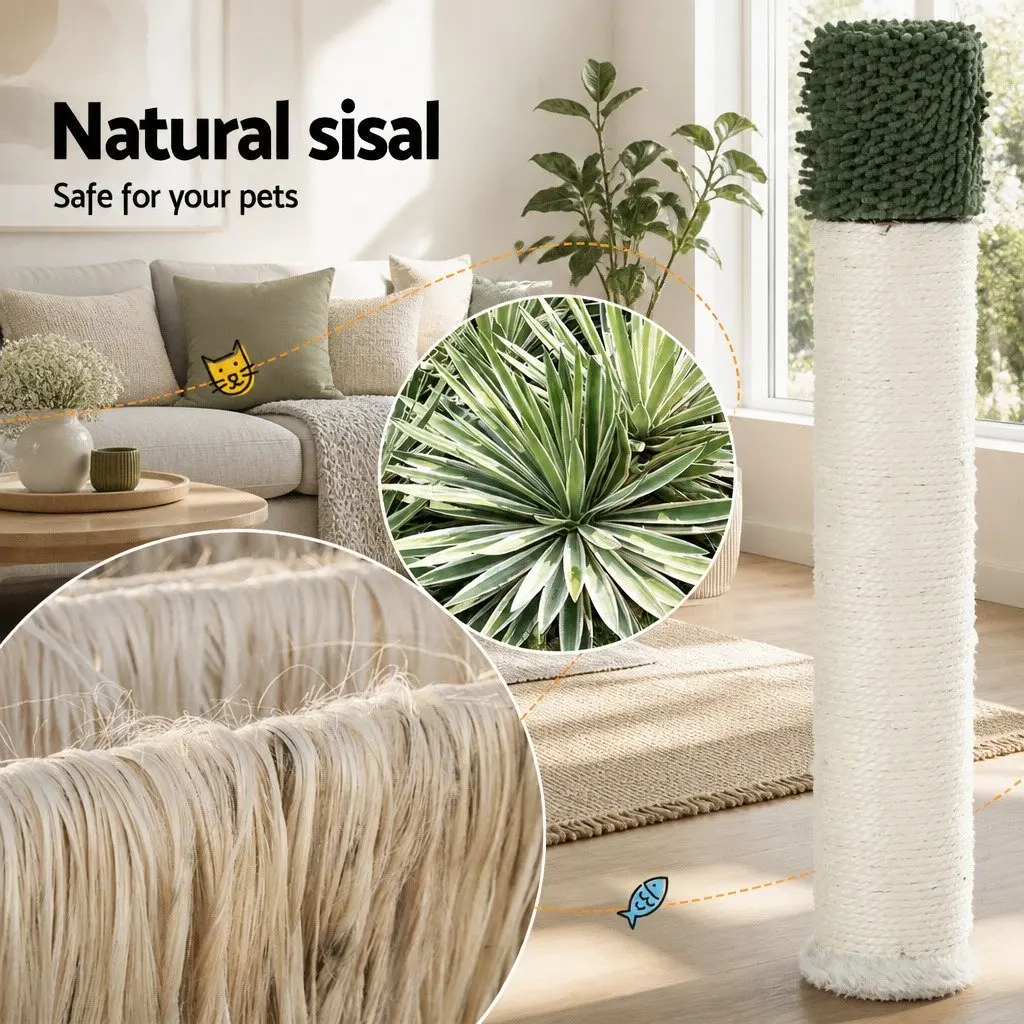 Cat Scratching Post Tower for Cats 78cm Green Multi-Level Condo House Bed Toys