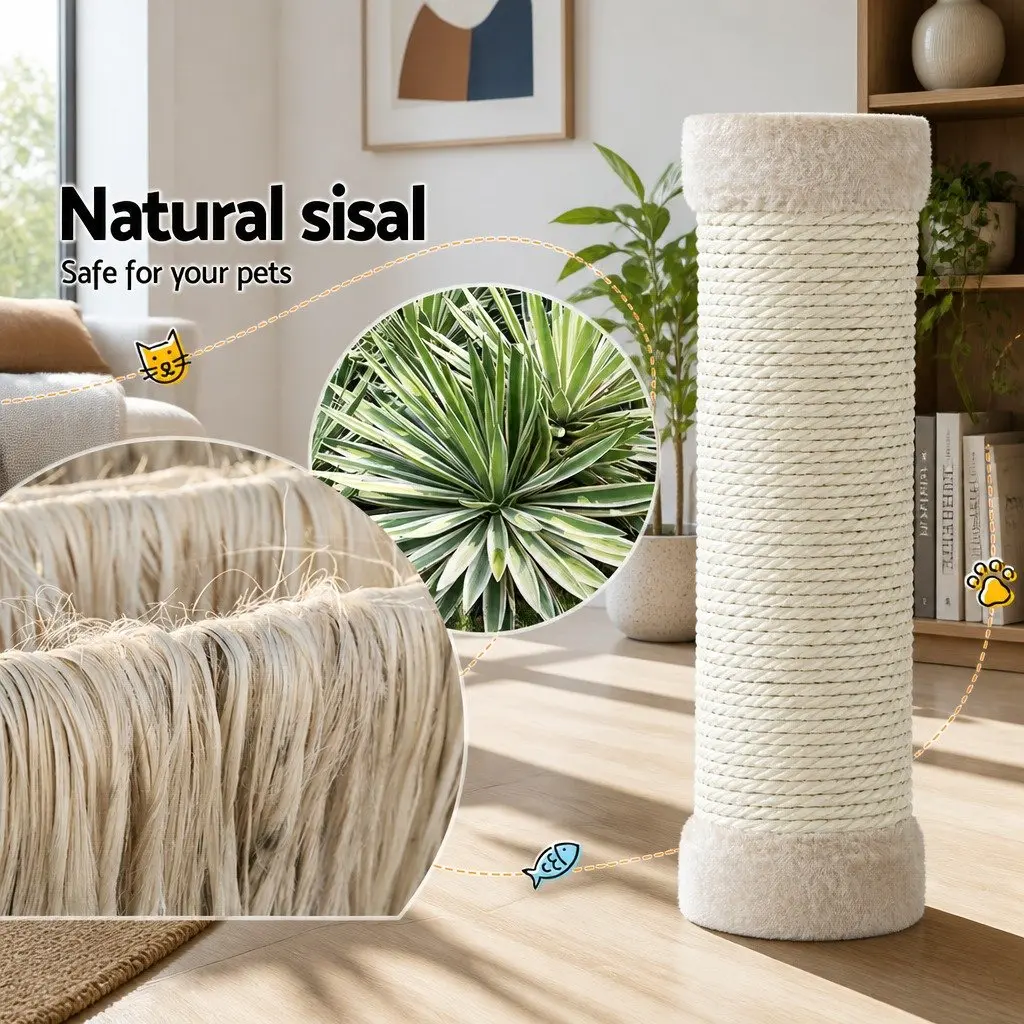 Cat Scratching Post Tree Tower 69cm Three Level Bed Hammock Activity Ball Toys