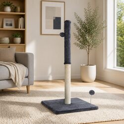 Cat Tree Specifications: 105cm Plush Velvet Structure