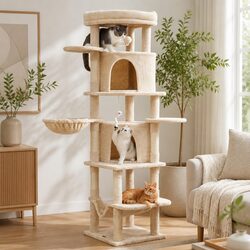 Specifications of Cat Tree Tower 167cm with Plush Velvet