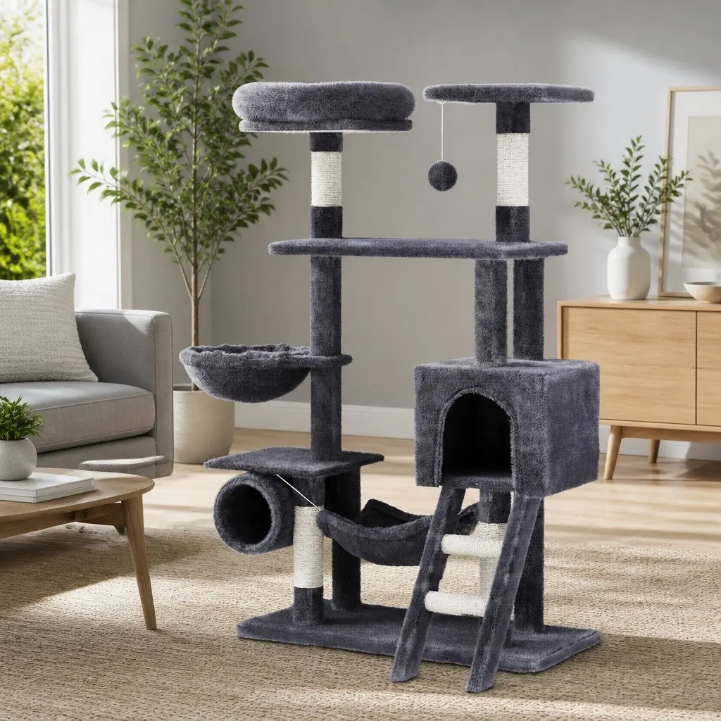 Multi-Level Cat Tree Tower 144cm