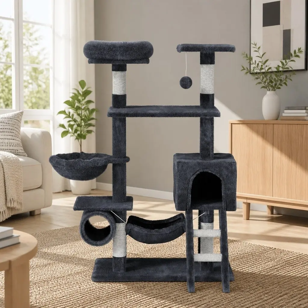 Multi-Level Cat Tree Tower 144cm