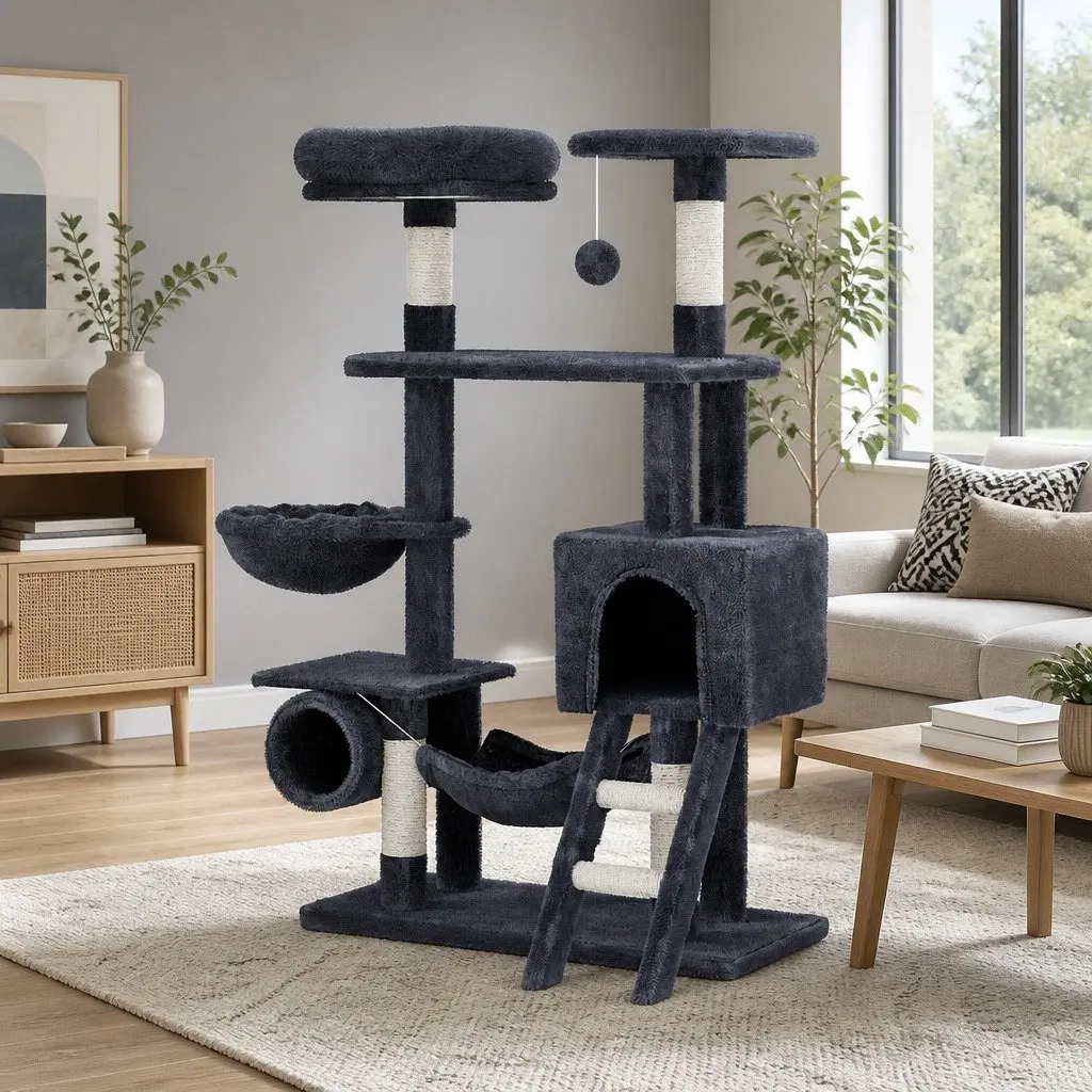 Multi-Level Cat Tree Tower 144cm