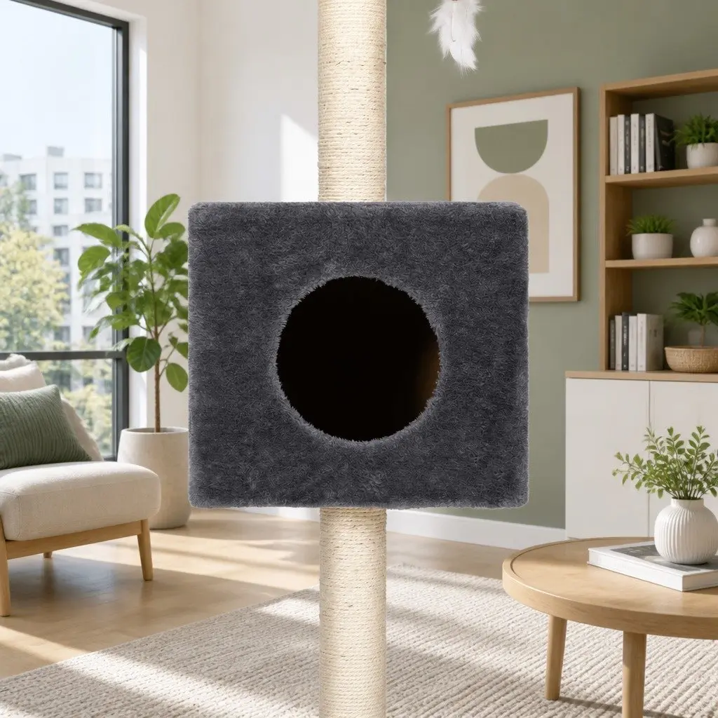 Cat Tree 260cm Adjustable Height with 4 Platforms