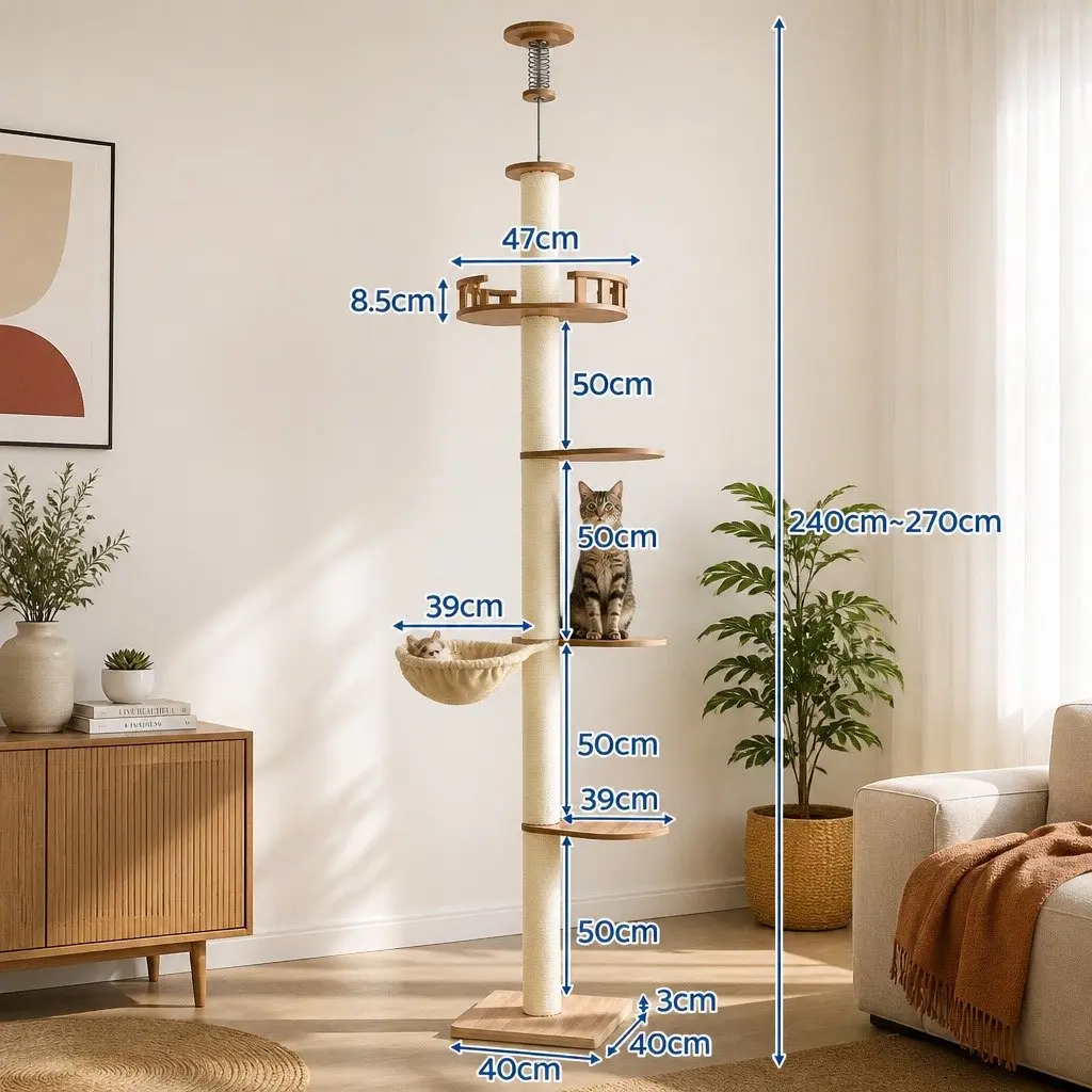 Cat Tree Tower with Platforms