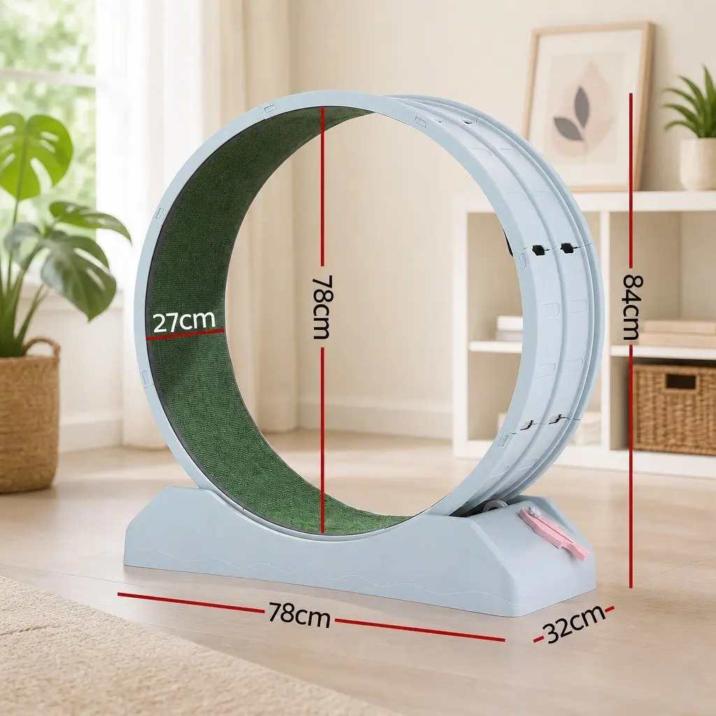 Cat Exercise Wheel Treadmill Indoor 78cm Mute Roller Safety Lock Detachable