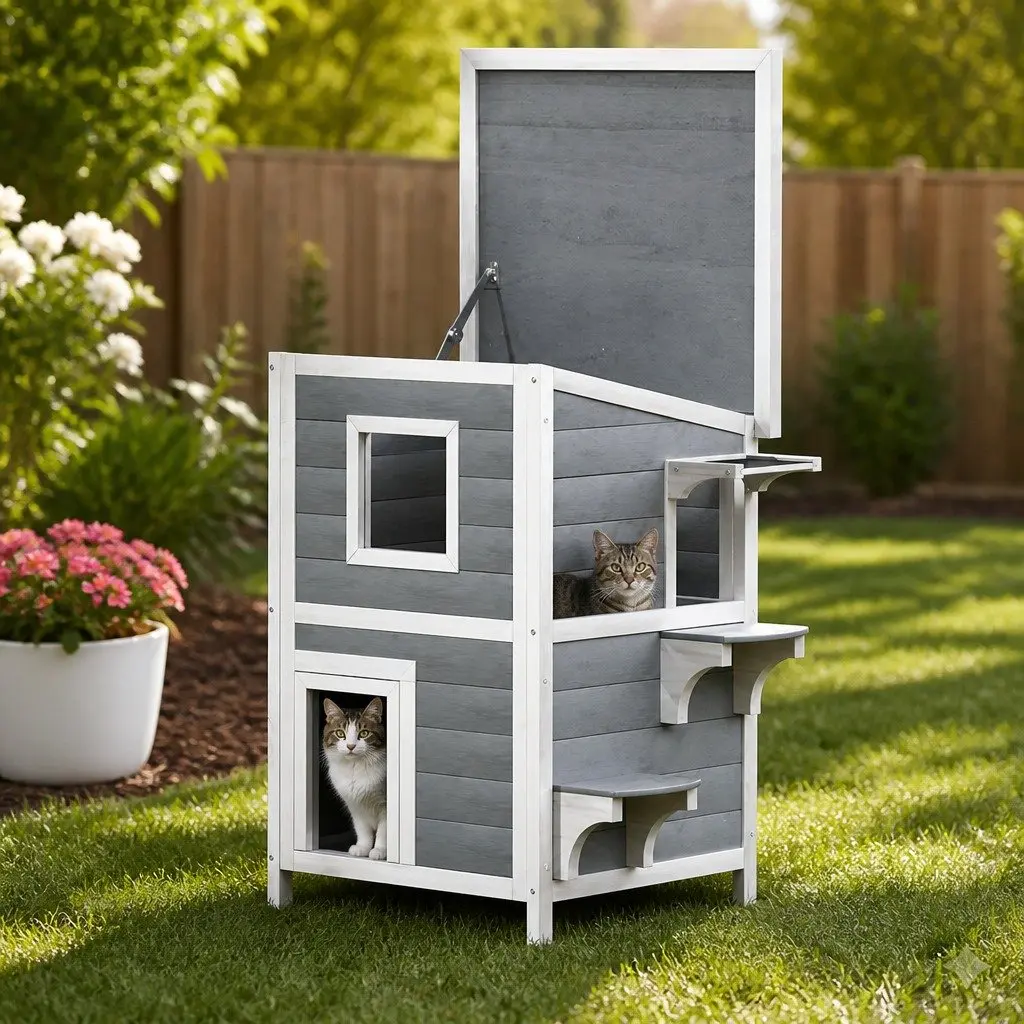 Wooden Pet Hutch for Small Animals