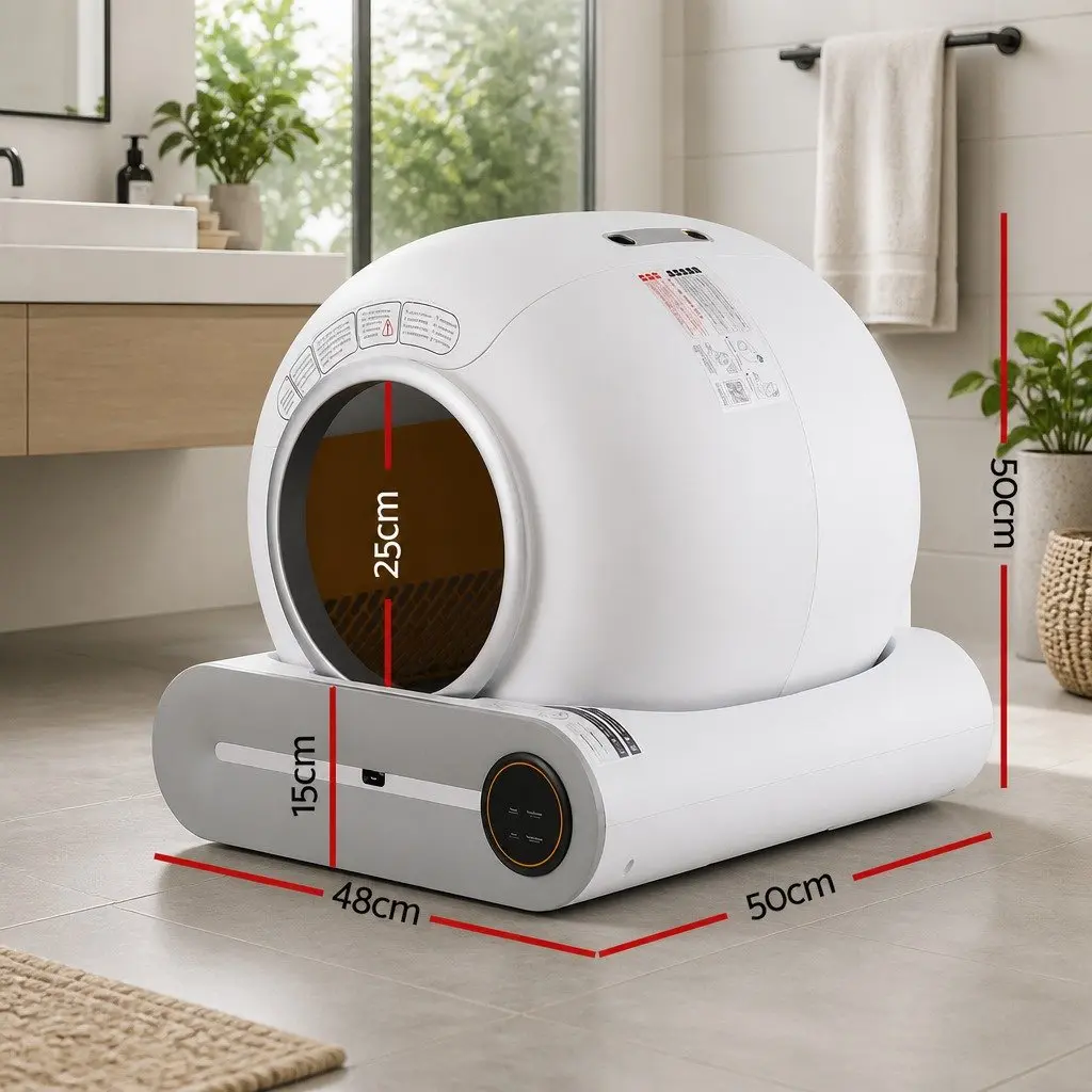 Automatic Self-Cleaning Cat Litter Box Smart App Control Large 9L Waste Capacity