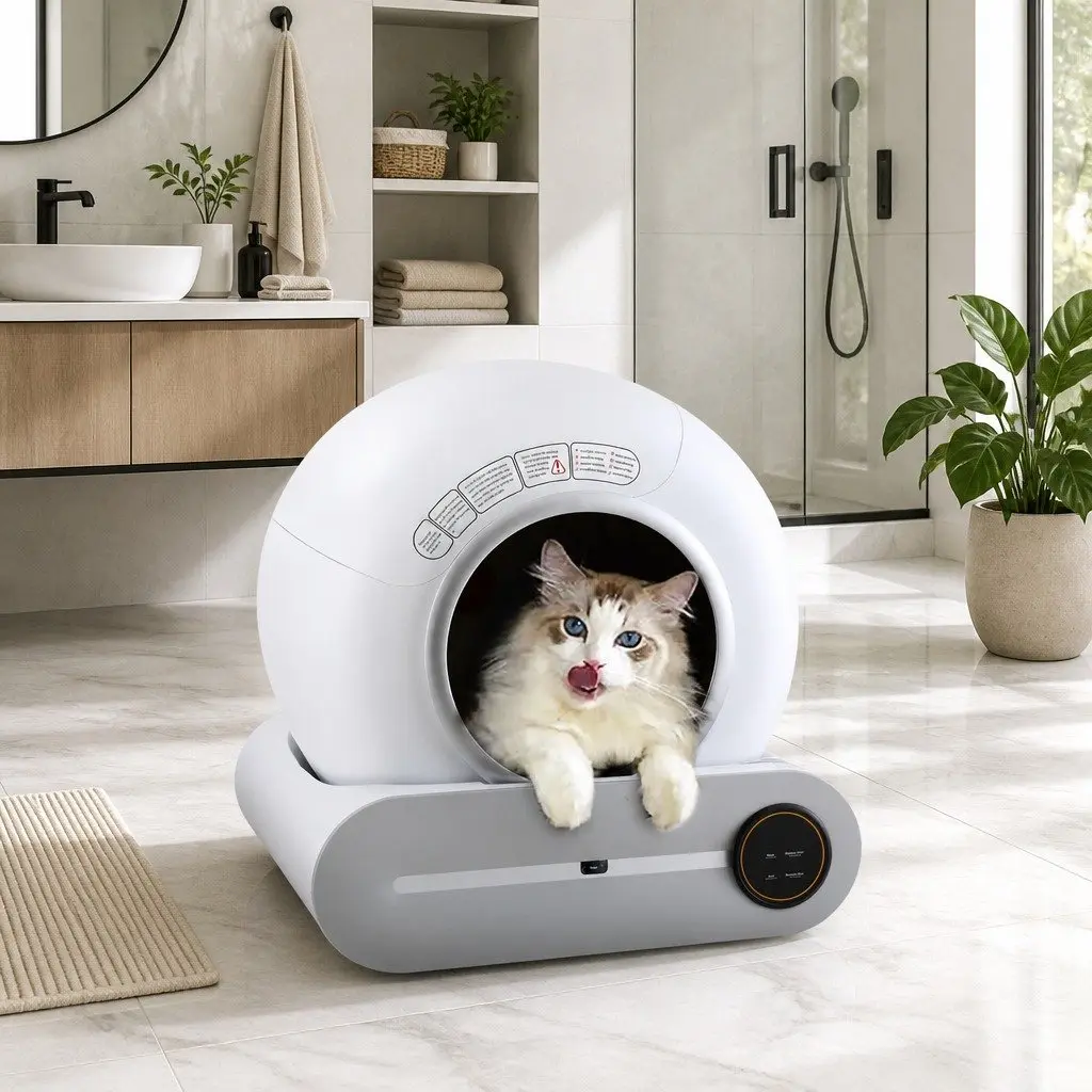 Automatic Self-Cleaning Cat Litter Box Smart App Control Large 9L Waste Capacity