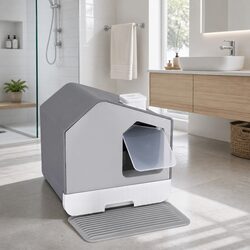 Cat Litter Box Specifications: Enclosed Design, 44cm x 40cm x 45cm