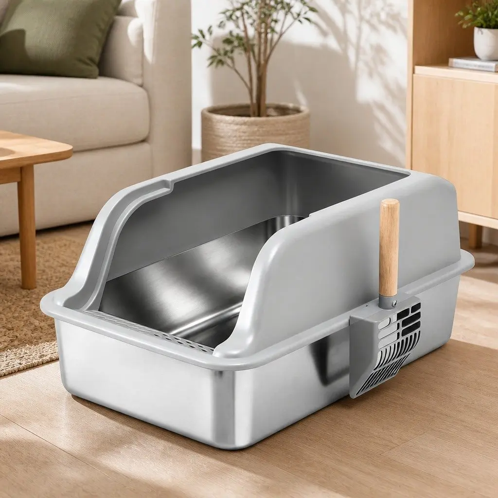 Stainless Steel Cat Litter Box