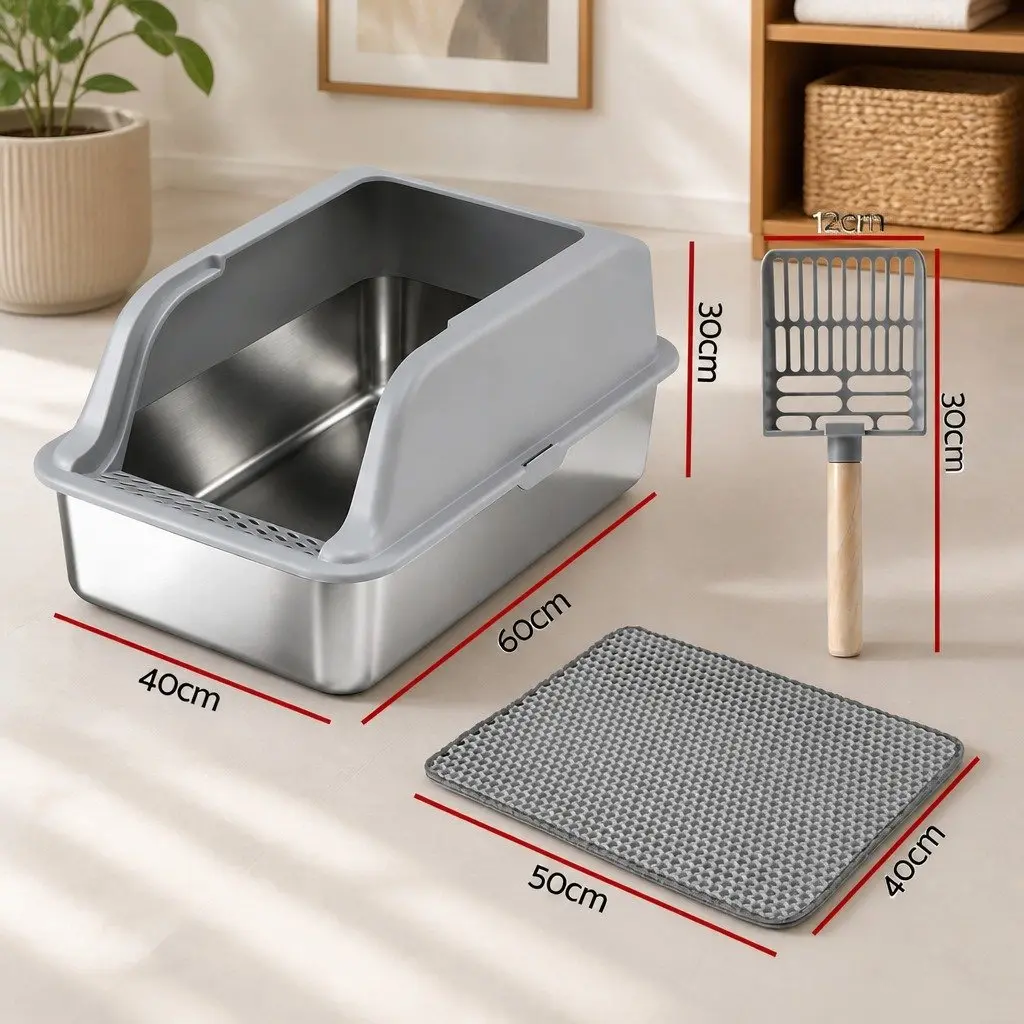 Stainless Steel Cat Litter Box
