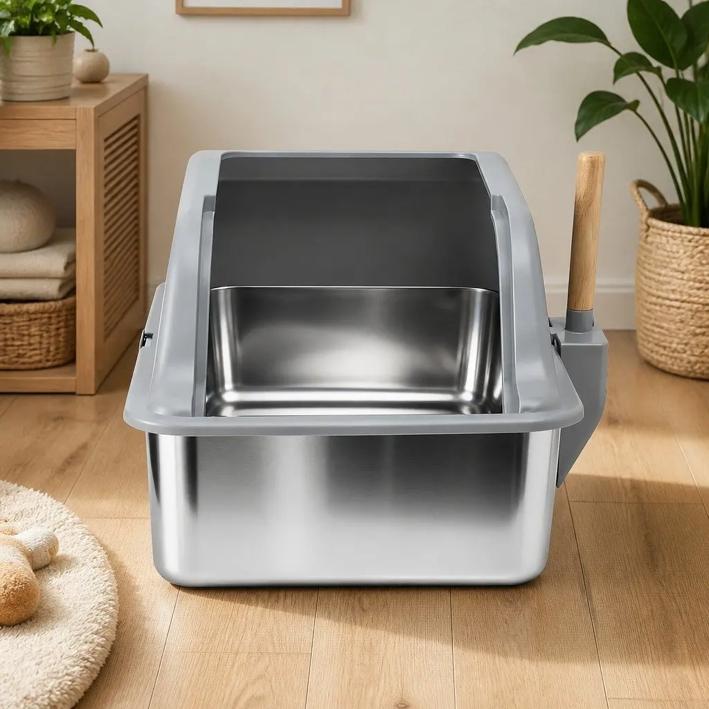 Stainless Steel Cat Litter Box