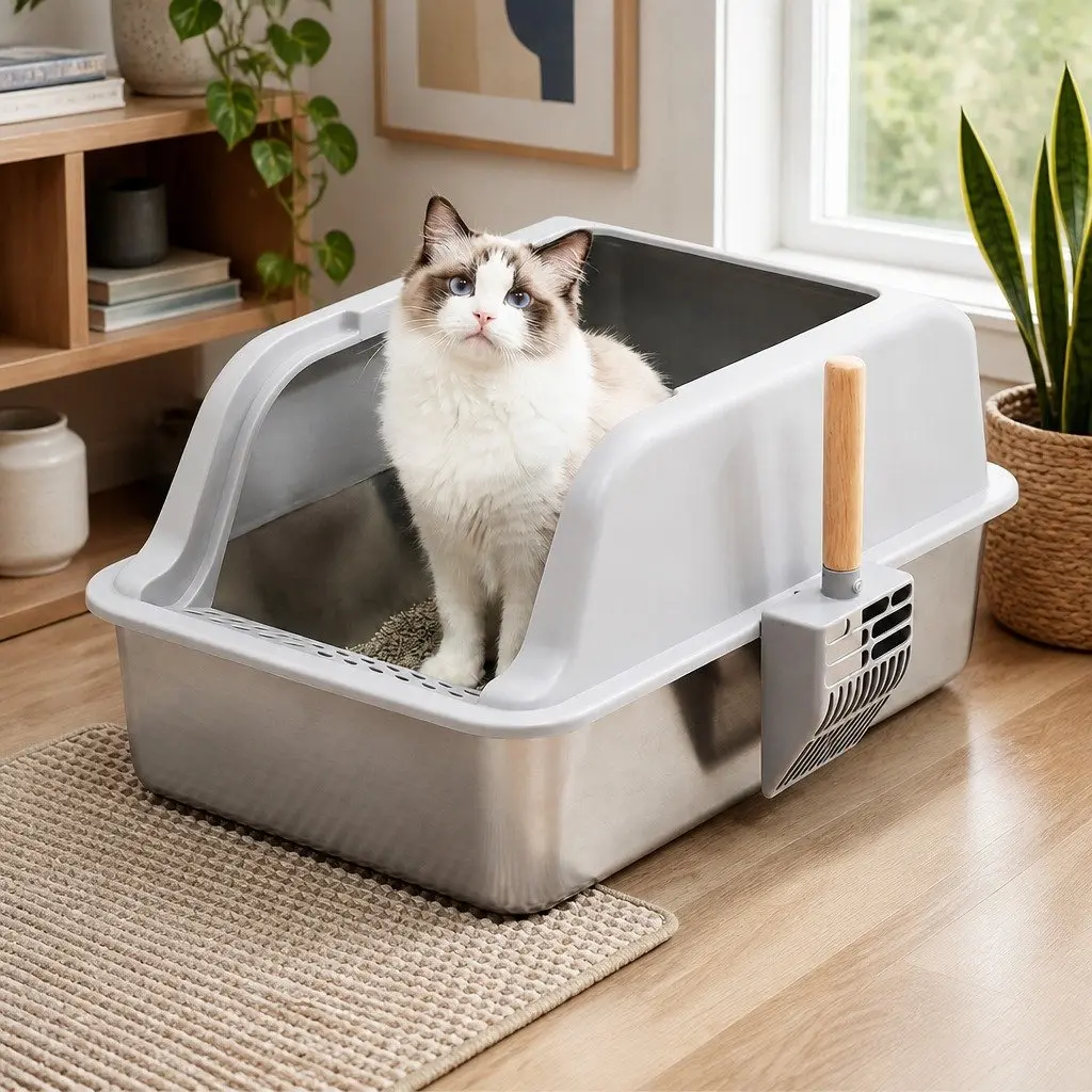Stainless Steel Cat Litter Box