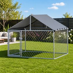 Specifications of Outdoor Dog Kennel: Large, Steel, Weather-Resistant