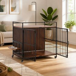 99cm Pet Cage End Table - Heavy-Duty Dog Crate Specs