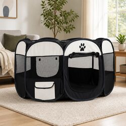 Pet Playpen Tent Enclosure 3XL Foldable Dog Crate Fence with Carry Bag