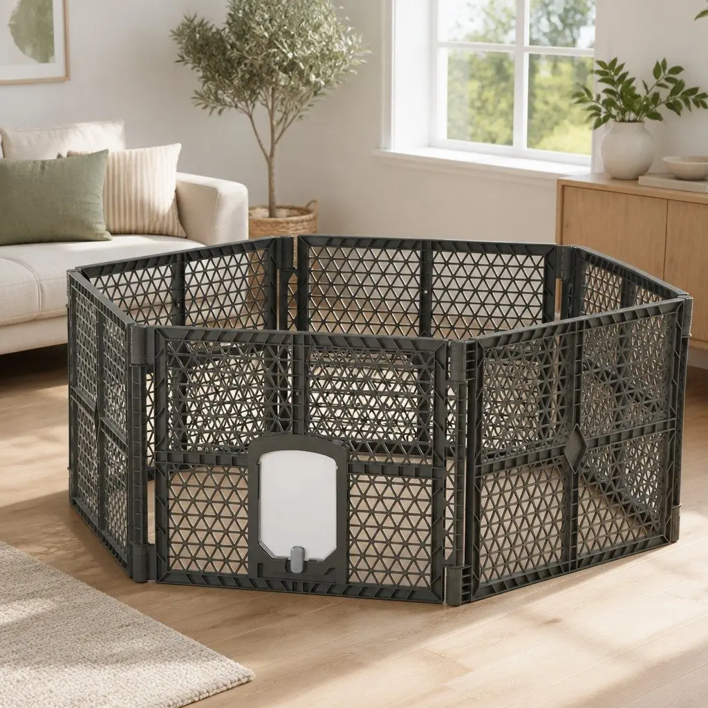6 Panel Pet Playpen Enclosure