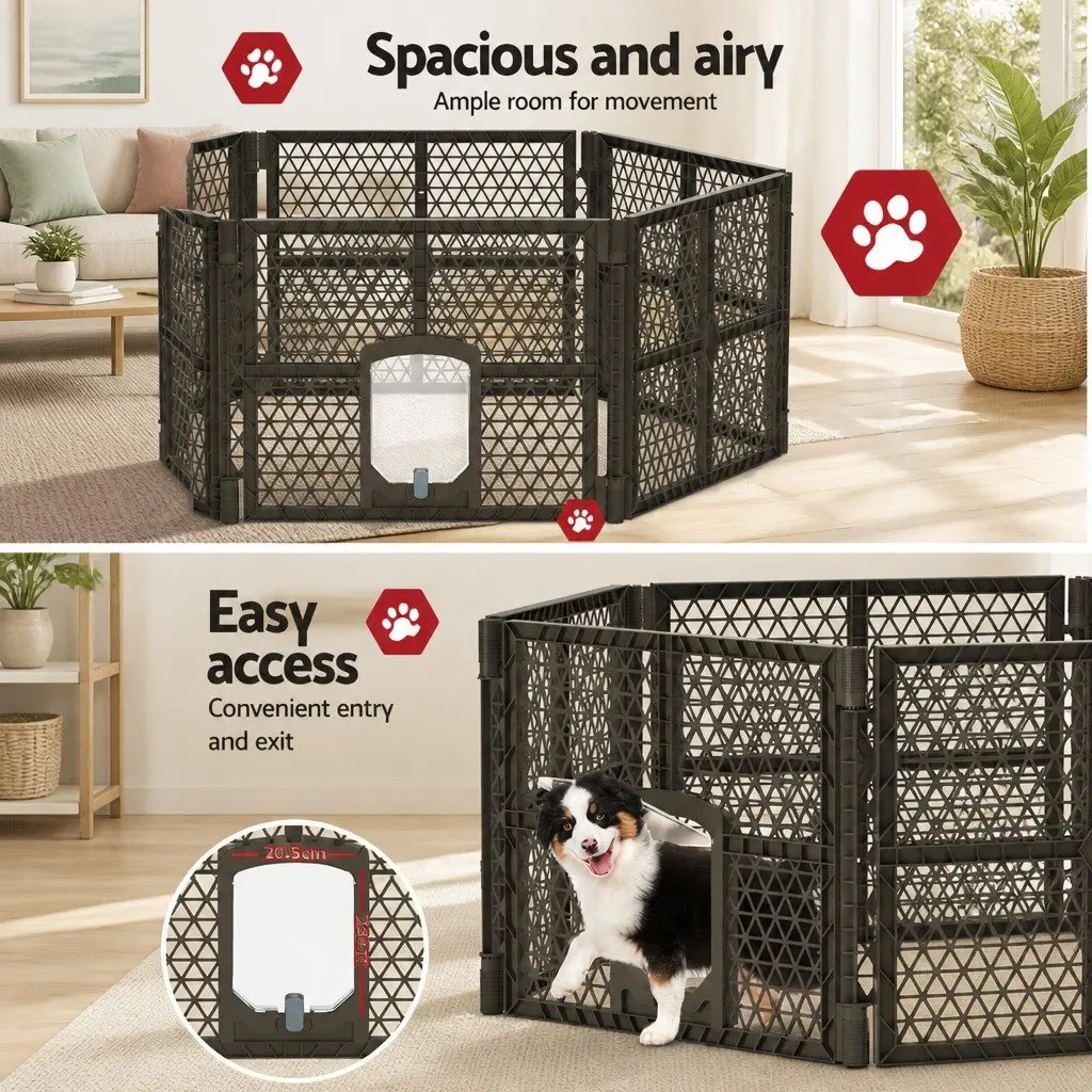 6 Panel Pet Playpen Enclosure