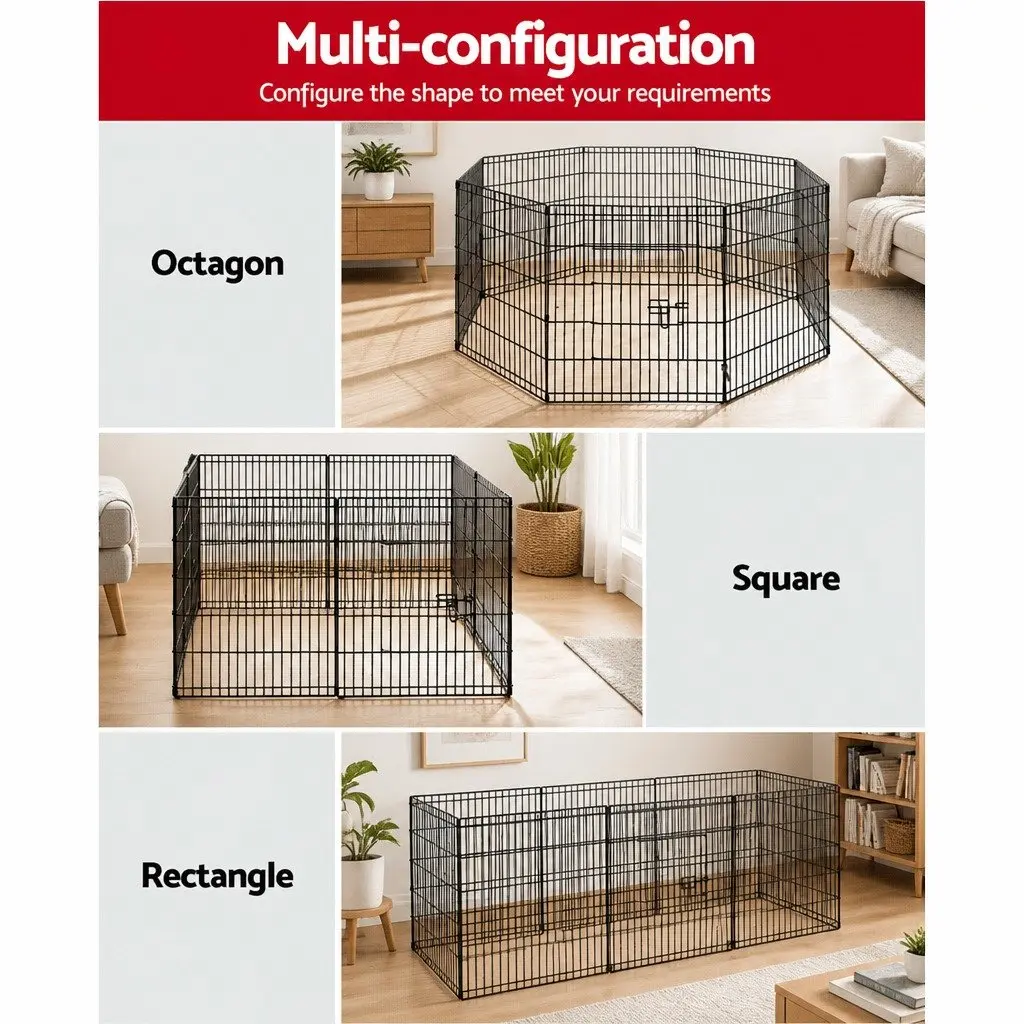 8 Panel Pet Playpen 30" Enclosure