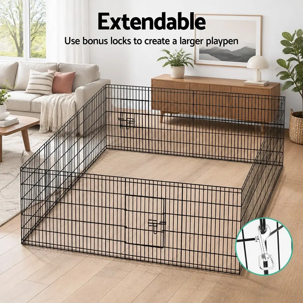 8 Panel Pet Playpen 30" Enclosure