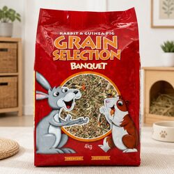 Rabbit & Guinea Pig Grain Selection 4kg Small Animal Food Mix