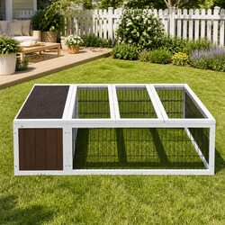 Rabbit Hutch 124cm: Quality Wood, Spacious Design