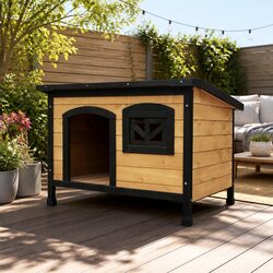 Dog Kennel Specifications: Large Wooden Outdoor Pet Crate
