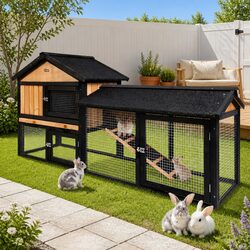 Specifications of the Wooden Chicken Coop Rabbit Hutch 165cm