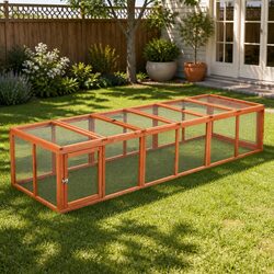 Specifications for a 240cm Wooden Chicken Coop and Rabbit Hutch