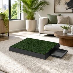 Dog Training Pad Toilet Potty Portable Tray Large Grass Mat Indoor Outdoor Puppy