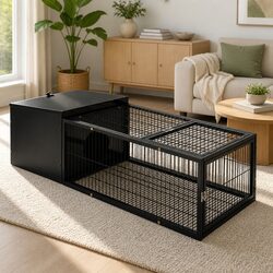 Rabbit Hutch Cage 122x52cm Enclosure Run Carrier Metal Frame Small Pets Guinea