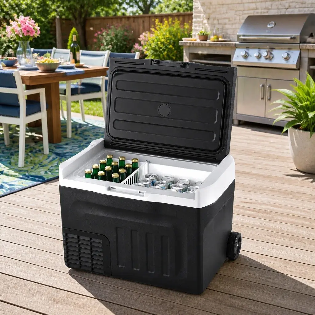 Portable Fridge Freezer 30L Camping Cooler 12V 24V 240V Power Compressor