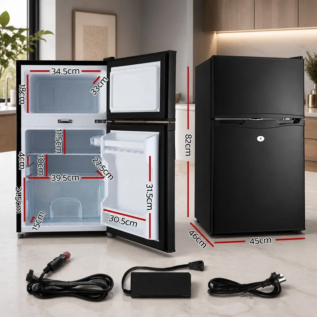 90L Portable Fridge Freezer for Camping Caravan Car Boat 12V 24V 240V