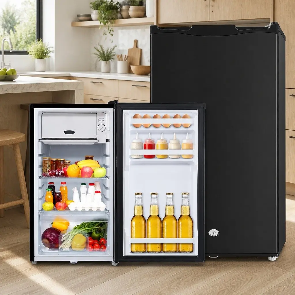 Portable Fridge Freezer 95L Camping Caravan Upright Cooler 12V 24V 240V