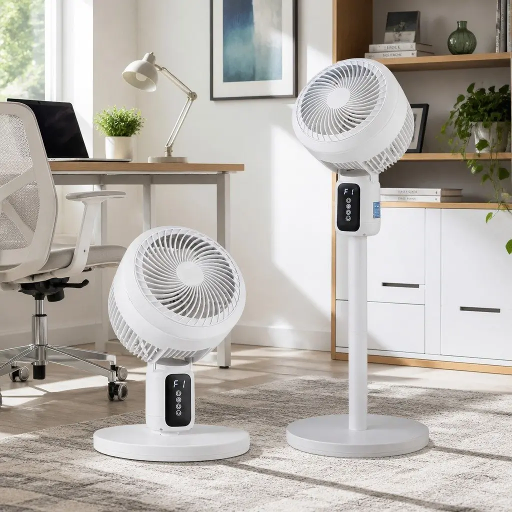 Pedestal Fan for Bedroom Office Living Area Height Adjustable Remote Control 3 Speed 12H Timer